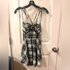 Plaid Heart Romper